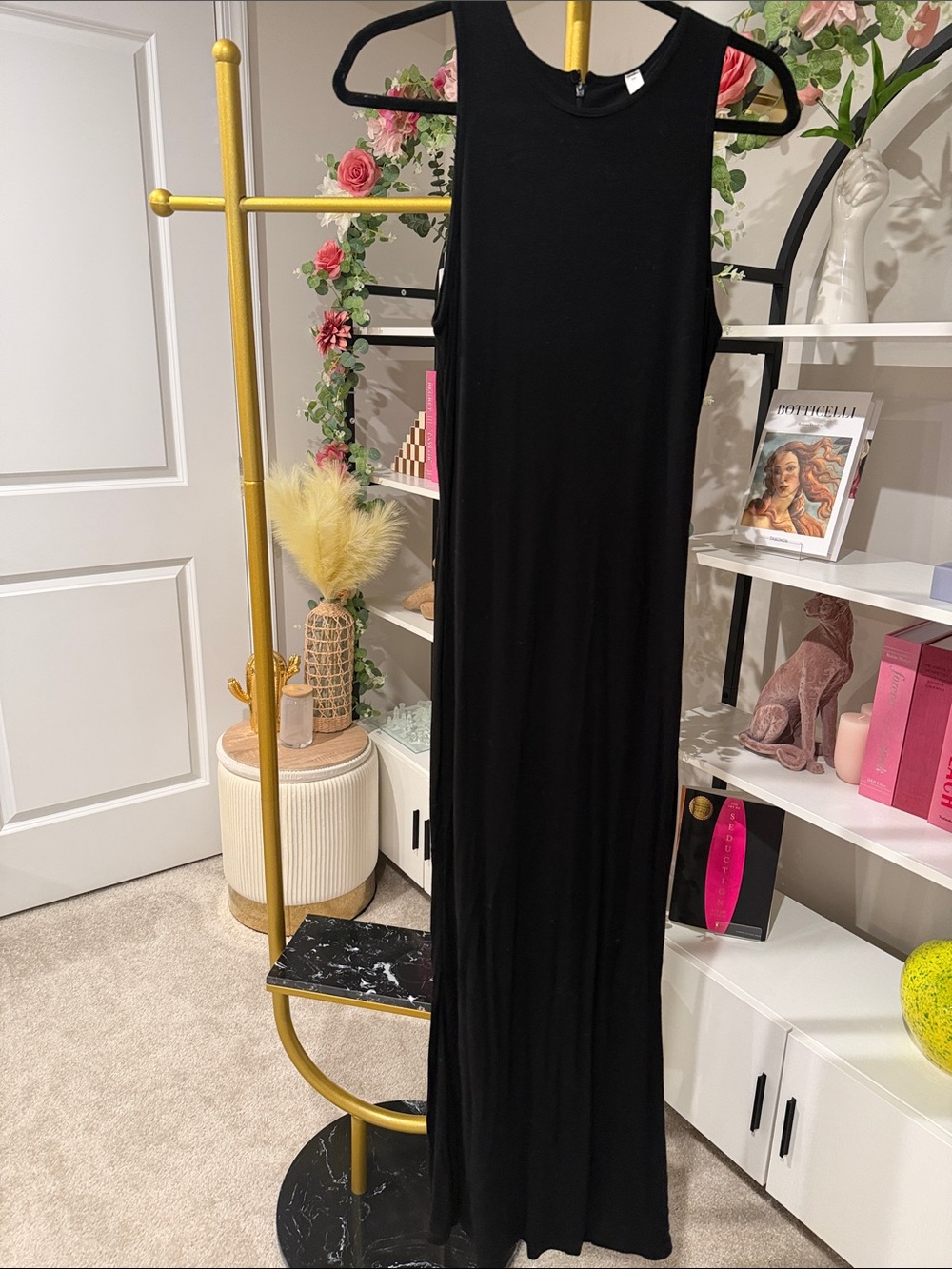 Sleeveless Black Maxi Dress - Classic Long Slip Dress
